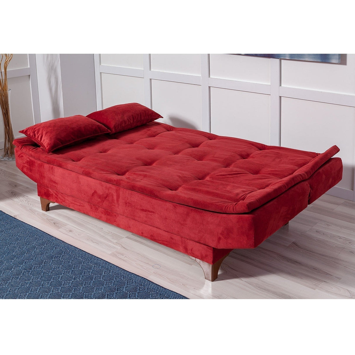 Canapea extensibilă 3 locuri Kelebek, Diverse culori, 190x85x90 cm - Bordo | SKU: 867UNQ1341 | Canapea extensibilă 3 locuri Kelebek, 190x85x90 cm, varianta Bordo, produs pentru amenajarea locuinței, disponibil online în România la CasaMob