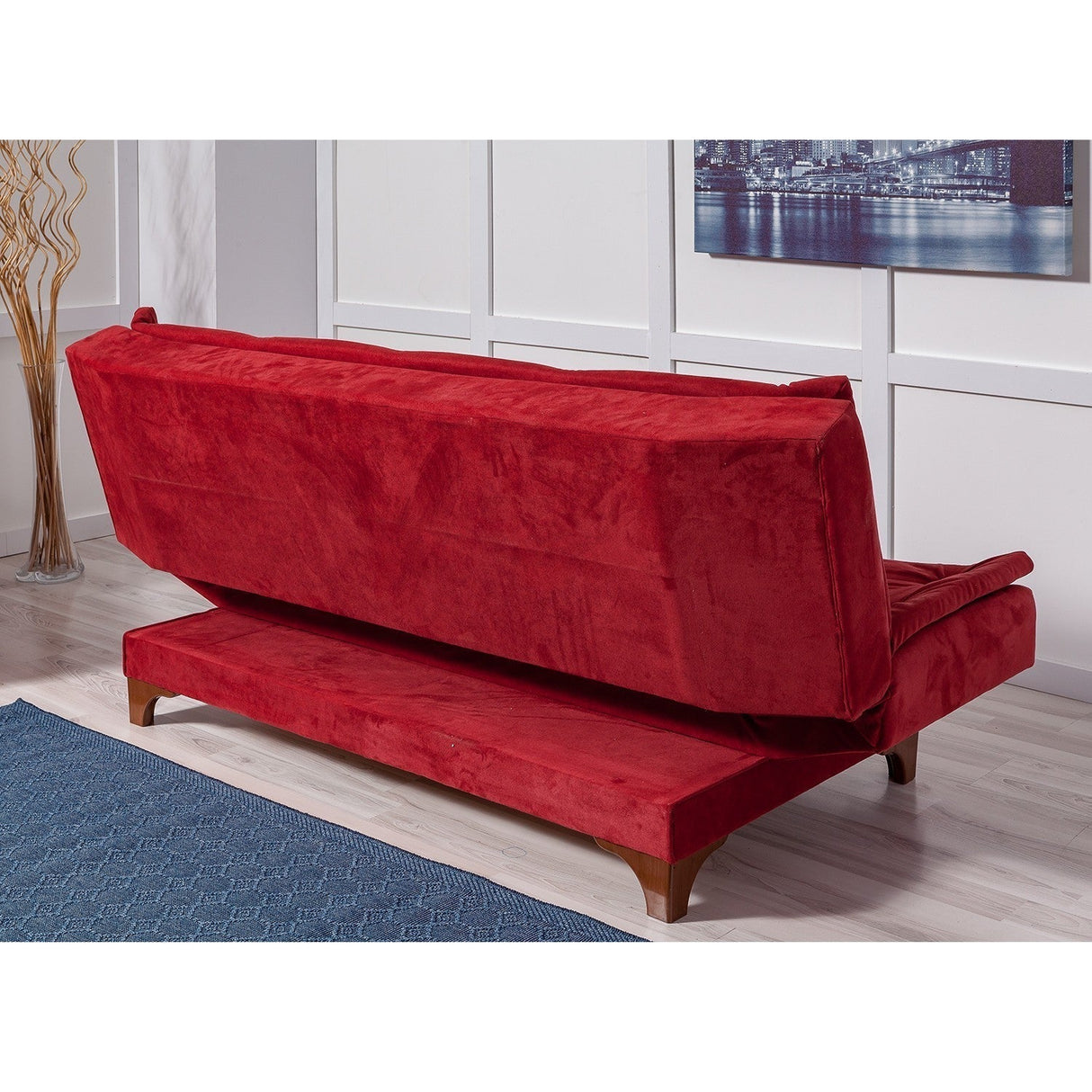 Canapea extensibilă 3 locuri Kelebek, Diverse culori, 190x85x90 cm - Bordo | SKU: 867UNQ1341 | Canapea extensibilă 3 locuri Kelebek, 190x85x90 cm, varianta Bordo, produs pentru amenajarea locuinței, disponibil online în România la CasaMob
