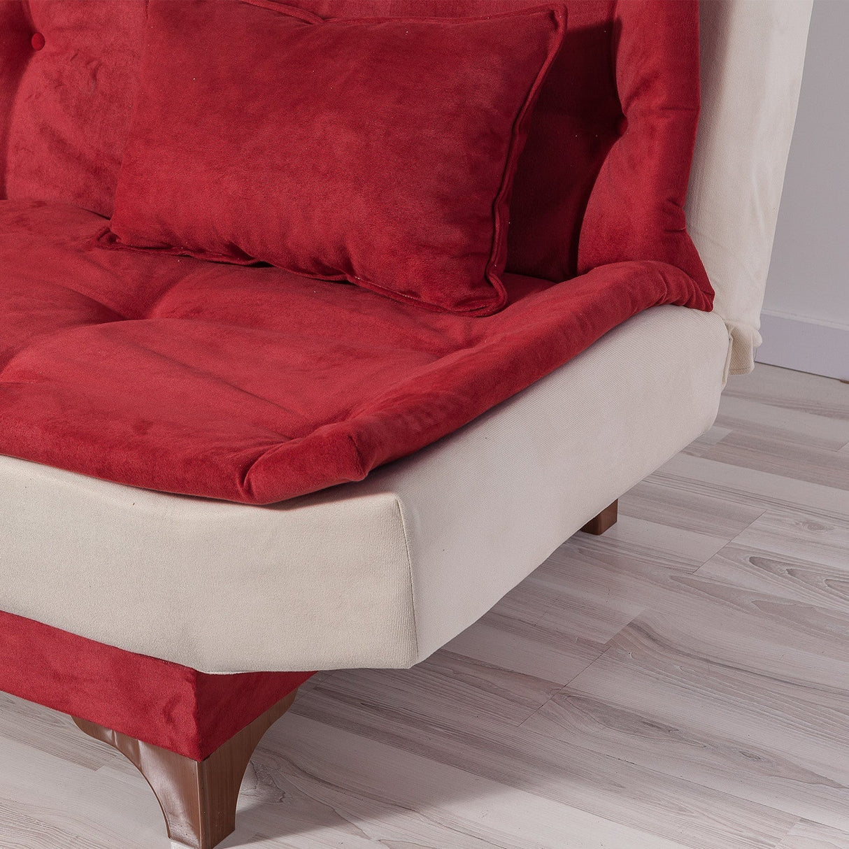 Canapea extensibilă 3 locuri Kelebek, Diverse culori, 190x85x90 cm - Bordo - Crem | SKU: 867UNQ1342 | Canapea extensibilă 3 locuri Kelebek, 190x85x90 cm, varianta Bordo - Crem, produs pentru amenajarea locuinței, disponibil online în România la CasaMob
