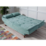 Canapea extensibilă 3 locuri Kelebek, Diverse culori, 190x85x90 cm - Verde marin | SKU: 867UNQ1343 | Canapea extensibilă 3 locuri Kelebek, 190x85x90 cm, varianta Verde marin, produs pentru amenajarea locuinței, disponibil online în România la CasaMob