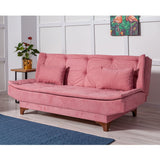 Canapea extensibilă 3 locuri Kelebek, Diverse culori, 190x85x90 cm - Roz | SKU: 867UNQ1348 | Canapea extensibilă 3 locuri Kelebek, 190x85x90 cm, varianta Roz, produs pentru amenajarea locuinței, disponibil online în România la CasaMob