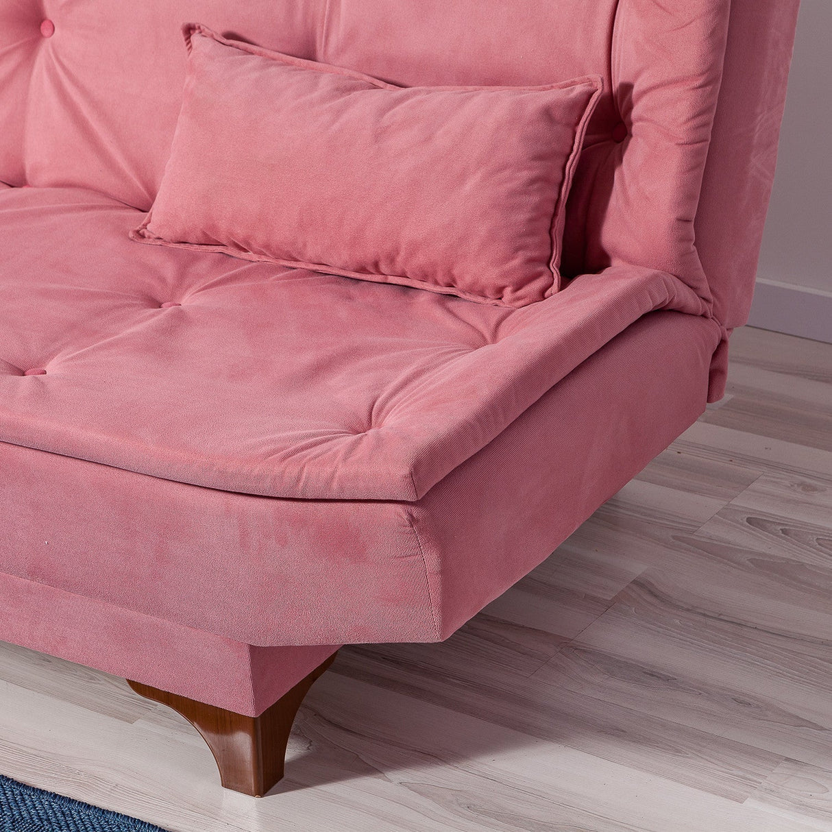 Canapea extensibilă 3 locuri Kelebek, Diverse culori, 190x85x90 cm - Roz | SKU: 867UNQ1348 | Canapea extensibilă 3 locuri Kelebek, 190x85x90 cm, varianta Roz, produs pentru amenajarea locuinței, disponibil online în România la CasaMob