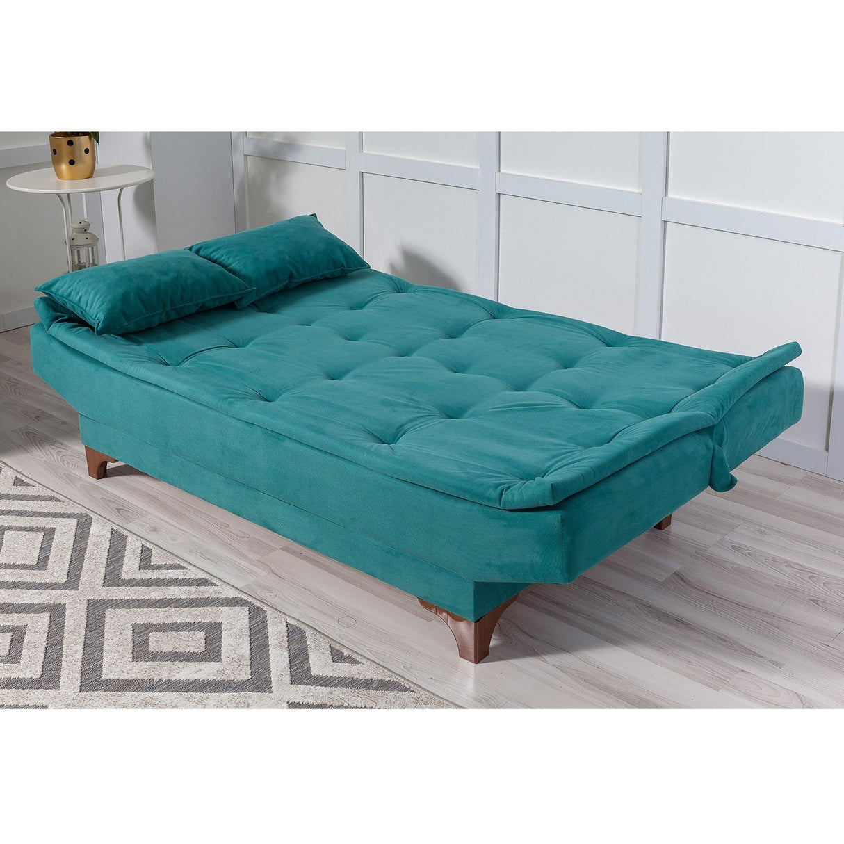 Canapea extensibilă 3 locuri Kelebek, Diverse culori, 190x85x90 cm - Verde | SKU: 867UNQ1349 | Canapea extensibilă 3 locuri Kelebek, 190x85x90 cm, varianta Verde, produs pentru amenajarea locuinței, disponibil online în România la CasaMob