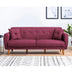 Roșu | SKU: 867UNQ1360 | Canapea extensibilă Aria, 3 locuri, 205x80x85 cm, varianta Roșu, produs pentru amenajarea locuinței, disponibil online în România la CasaMob