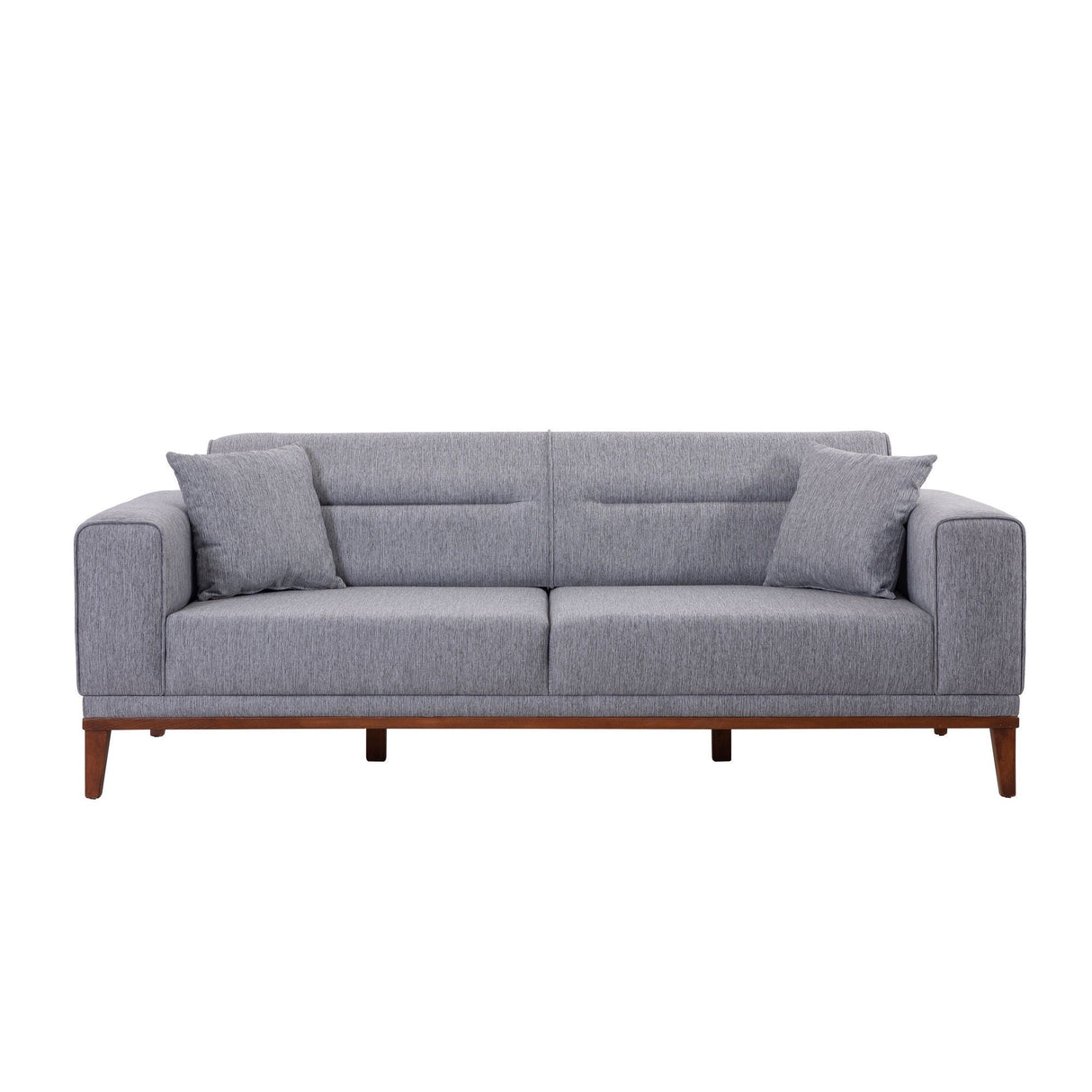 Canapea extensibilă 3 locuri Liones, Gri, 223x94x82 cm
