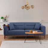 Canapea extensibilă 3 locuri Liones, Diverse culori, 223x94x82 cm - Albastru închis | SKU: 867UNQ1367 | Canapea extensibilă 3 locuri Liones, 223x94x82 cm, varianta Albastru închis, produs pentru amenajarea locuinței, disponibil online în România la CasaMob