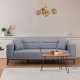 Canapea extensibilă 3 locuri Liones, 34, Gri, 223x94x82 cm