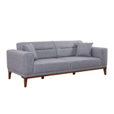 Canapea extensibilă 3 locuri Liones, 34, Gri, 223x94x82 cm