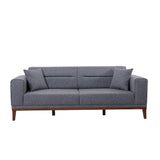 Canapea extensibilă 3 locuri Liones, 35, Gri închis, 223x94x82 cm