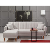 Canapea extensibilă Aqua, Colț, Stânga, Diverse culori, 225x150x85 cm - Crem | SKU: 867UNQ1401 | Canapea extensibilă Aqua, Colț, Stânga, 225x150x85 cm, varianta Crem, produs pentru amenajarea locuinței, disponibil online în România la CasaMob
