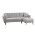 Gri deschis | SKU: 867UNQ1402 | Canapea extensibilă Tetra, Colț, Dreapta, 225x150x85 cm, varianta Gri deschis, produs pentru amenajarea locuinței, disponibil online în România la CasaMob
