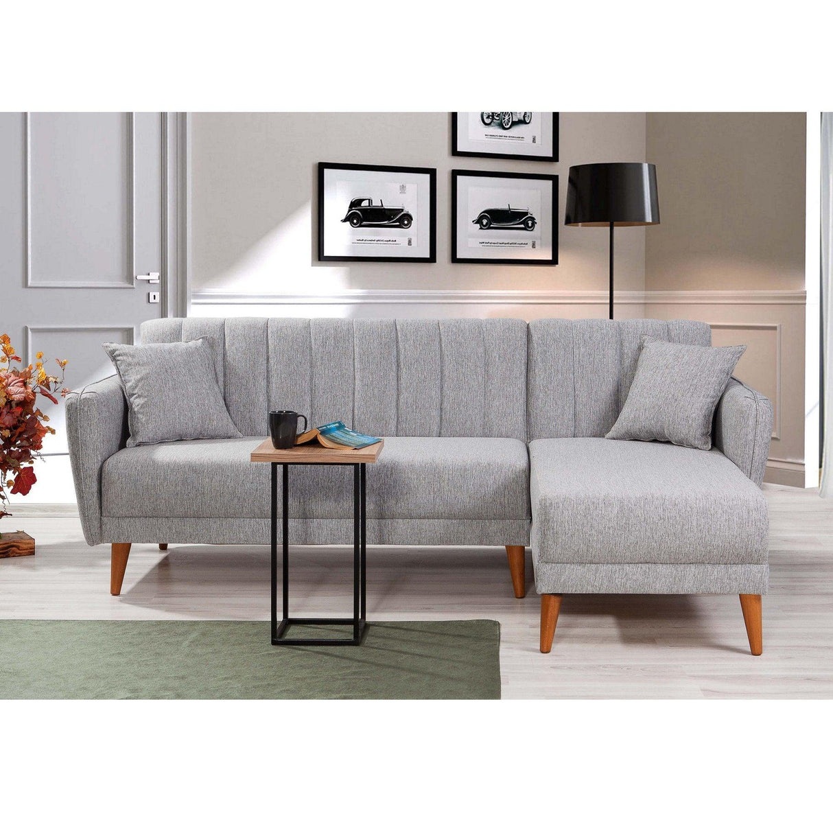 Canapea extensibilă Tetra, Colț, Dreapta, Diverse culori, 225x150x85 cm - Gri deschis | SKU: 867UNQ1402 | Canapea extensibilă Tetra, Colț, Dreapta, 225x150x85 cm, varianta Gri deschis, produs pentru amenajarea locuinței, disponibil online în România la CasaMob
