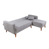 Canapea extensibilă Tetra, Colț, Dreapta, Diverse culori, 225x150x85 cm - Gri deschis | SKU: 867UNQ1402 | Canapea extensibilă Tetra, Colț, Dreapta, 225x150x85 cm, varianta Gri deschis, produs pentru amenajarea locuinței, disponibil online în România la CasaMob