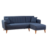 Canapea extensibilă Tetra, Colț, Dreapta, Diverse culori, 225x150x85 cm - Albastru | SKU: 867UNQ1403 | Canapea extensibilă Tetra, Colț, Dreapta, 225x150x85 cm, varianta Albastru, produs pentru amenajarea locuinței, disponibil online în România la CasaMob