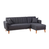 Canapea extensibilă Tetra, Colț, Dreapta, Diverse culori, 225x150x85 cm - Gri închis | SKU: 867UNQ1404 | Canapea extensibilă Tetra, Colț, Dreapta, 225x150x85 cm, varianta Gri închis, produs pentru amenajarea locuinței, disponibil online în România la CasaMob