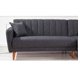 Canapea extensibilă Tetra, Colț, Dreapta, Diverse culori, 225x150x85 cm - Gri închis | SKU: 867UNQ1404 | Canapea extensibilă Tetra, Colț, Dreapta, 225x150x85 cm, varianta Gri închis, produs pentru amenajarea locuinței, disponibil online în România la CasaMob