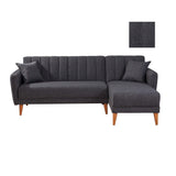 Canapea extensibilă Tetra, Colț, Dreapta, Diverse culori, 225x150x85 cm - Gri închis | SKU: 867UNQ1404 | Canapea extensibilă Tetra, Colț, Dreapta, 225x150x85 cm, varianta Gri închis, produs pentru amenajarea locuinței, disponibil online în România la CasaMob