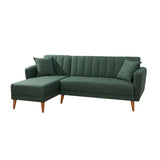 Canapea extensibilă Aqua, Colț, Stânga, Diverse culori, 225x150x85 cm - Verde închis | SKU: 867UNQ1405 | Canapea extensibilă Aqua, Colț, Stânga, 225x150x85 cm, varianta Verde închis, produs pentru amenajarea locuinței, disponibil online în România la CasaMob
