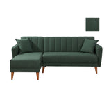Canapea extensibilă Aqua, Colț, Stânga, Diverse culori, 225x150x85 cm - Verde închis | SKU: 867UNQ1405 | Canapea extensibilă Aqua, Colț, Stânga, 225x150x85 cm, varianta Verde închis, produs pentru amenajarea locuinței, disponibil online în România la CasaMob