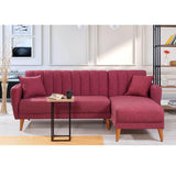 Canapea extensibilă Tetra, Colț, Dreapta, Diverse culori, 225x150x85 cm - Roșu | SKU: 867UNQ1406 | Canapea extensibilă Tetra, Colț, Dreapta, 225x150x85 cm, varianta Roșu, produs pentru amenajarea locuinței, disponibil online în România la CasaMob
