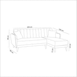 Canapea extensibilă Tetra, Colț, Dreapta, Diverse culori, 225x150x85 cm - Roșu | SKU: 867UNQ1406 | Canapea extensibilă Tetra, Colț, Dreapta, 225x150x85 cm, varianta Roșu, produs pentru amenajarea locuinței, disponibil online în România la CasaMob