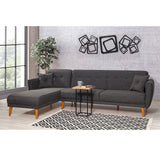 Canapea extensibilă Aria, Colț, Diverse culori, 277x175x86 cm - Antracit | SKU: 867UNQ1407 | Canapea extensibilă Aria, Colț, 277x175x86 cm, varianta Antracit, produs pentru amenajarea locuinței, disponibil online în România la CasaMob