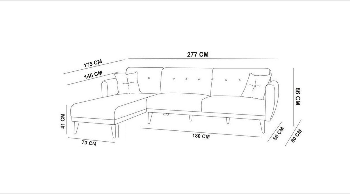 Canapea extensibilă Aria, Colț, Diverse culori, 277x175x86 cm - Antracit | SKU: 867UNQ1407 | Canapea extensibilă Aria, Colț, 277x175x86 cm, varianta Antracit, produs pentru amenajarea locuinței, disponibil online în România la CasaMob