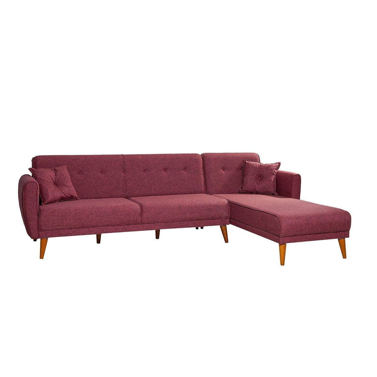 Canapea extensibilă Aria, Colț, Diverse culori, 277x175x86 cm - Bordo | SKU: 867UNQ1408 | Canapea extensibilă Aria, Colț, 277x175x86 cm, varianta Bordo, produs pentru amenajarea locuinței, disponibil online în România la CasaMob
