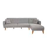 Canapea extensibilă Aria, Colț, Diverse culori, 277x175x86 cm - Gri deschis | SKU: 867UNQ1409 | Canapea extensibilă Aria, Colț, 277x175x86 cm, varianta Gri deschis, produs pentru amenajarea locuinței, disponibil online în România la CasaMob