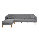 Canapea extensibilă Aria, Colț, Diverse culori, 277x175x86 cm - Gri închis | SKU: 867UNQ1410 | Canapea extensibilă Aria, Colț, 277x175x86 cm, varianta Gri închis, produs pentru amenajarea locuinței, disponibil online în România la CasaMob