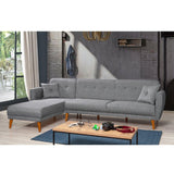 Canapea extensibilă Aria, Colț, Diverse culori, 277x175x86 cm - Gri închis | SKU: 867UNQ1410 | Canapea extensibilă Aria, Colț, 277x175x86 cm, varianta Gri închis, produs pentru amenajarea locuinței, disponibil online în România la CasaMob