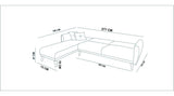 Canapea extensibilă Aria, Colț, Diverse culori, 277x175x86 cm - Crem | SKU: 867UNQ1411 | Canapea extensibilă Aria, Colț, 277x175x86 cm, varianta Crem, produs pentru amenajarea locuinței, disponibil online în România la CasaMob