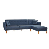 Canapea extensibilă Aria, Colț, Diverse culori, 277x175x86 cm - Albastru închis | SKU: 867UNQ1412 | Canapea extensibilă Aria, Colț, 277x175x86 cm, varianta Albastru închis, produs pentru amenajarea locuinței, disponibil online în România la CasaMob