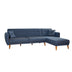 Albastru închis | SKU: 867UNQ1412 | Canapea extensibilă Aria, Colț, 277x175x86 cm, varianta Albastru închis, produs pentru amenajarea locuinței, disponibil online în România la CasaMob