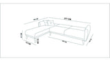 Canapea extensibilă Aria, Colț, Diverse culori, 277x175x86 cm - Albastru închis | SKU: 867UNQ1412 | Canapea extensibilă Aria, Colț, 277x175x86 cm, varianta Albastru închis, produs pentru amenajarea locuinței, disponibil online în România la CasaMob