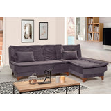 Canapea extensibilă de colț Kelebek Dreapta, Diverse culori, 225x160x86 cm - Antracit | SKU: 867UNQ1414 | Canapea extensibilă de colț Kelebek Dreapta, 225x160x86 cm, varianta Antracit, produs pentru amenajarea locuinței, disponibil online în România la CasaMob