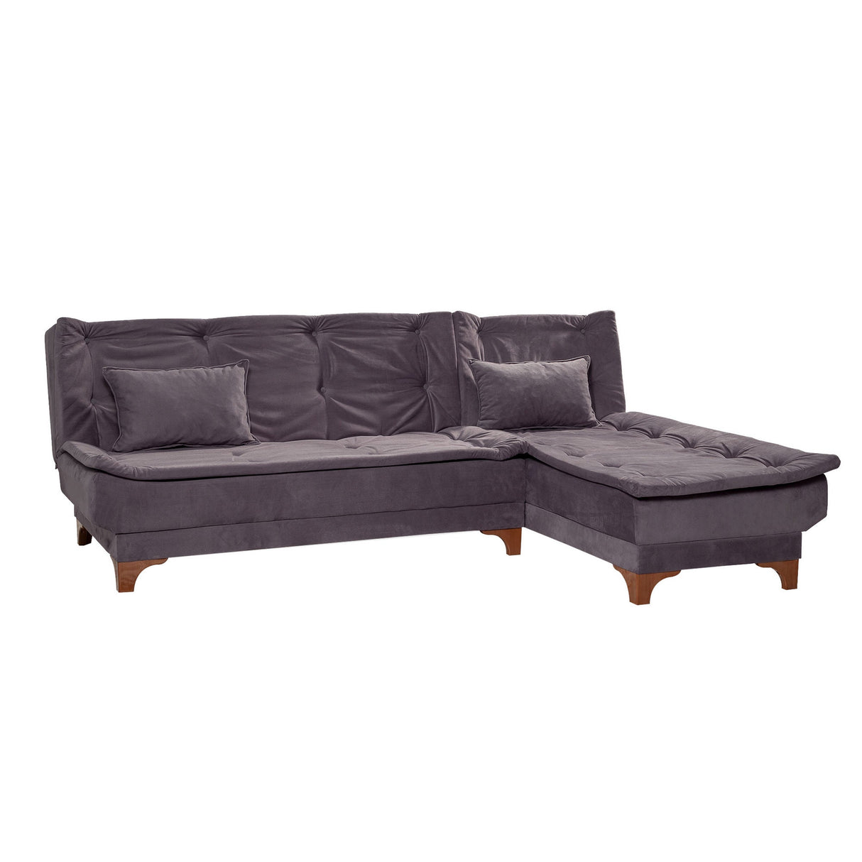 Canapea extensibilă de colț Kelebek Dreapta, Diverse culori, 225x160x86 cm - Antracit | SKU: 867UNQ1414 | Canapea extensibilă de colț Kelebek Dreapta, 225x160x86 cm, varianta Antracit, produs pentru amenajarea locuinței, disponibil online în România la CasaMob