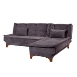Canapea extensibilă de colț Kelebek Dreapta, Diverse culori, 225x160x86 cm - Antracit | SKU: 867UNQ1414 | Canapea extensibilă de colț Kelebek Dreapta, 225x160x86 cm, varianta Antracit, produs pentru amenajarea locuinței, disponibil online în România la CasaMob
