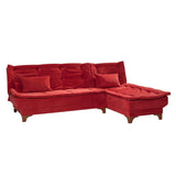 Canapea extensibilă de colț Kelebek Dreapta, Diverse culori, 225x160x86 cm - Bordo | SKU: 867UNQ1415 | Canapea extensibilă de colț Kelebek Dreapta, 225x160x86 cm, varianta Bordo, produs pentru amenajarea locuinței, disponibil online în România la CasaMob