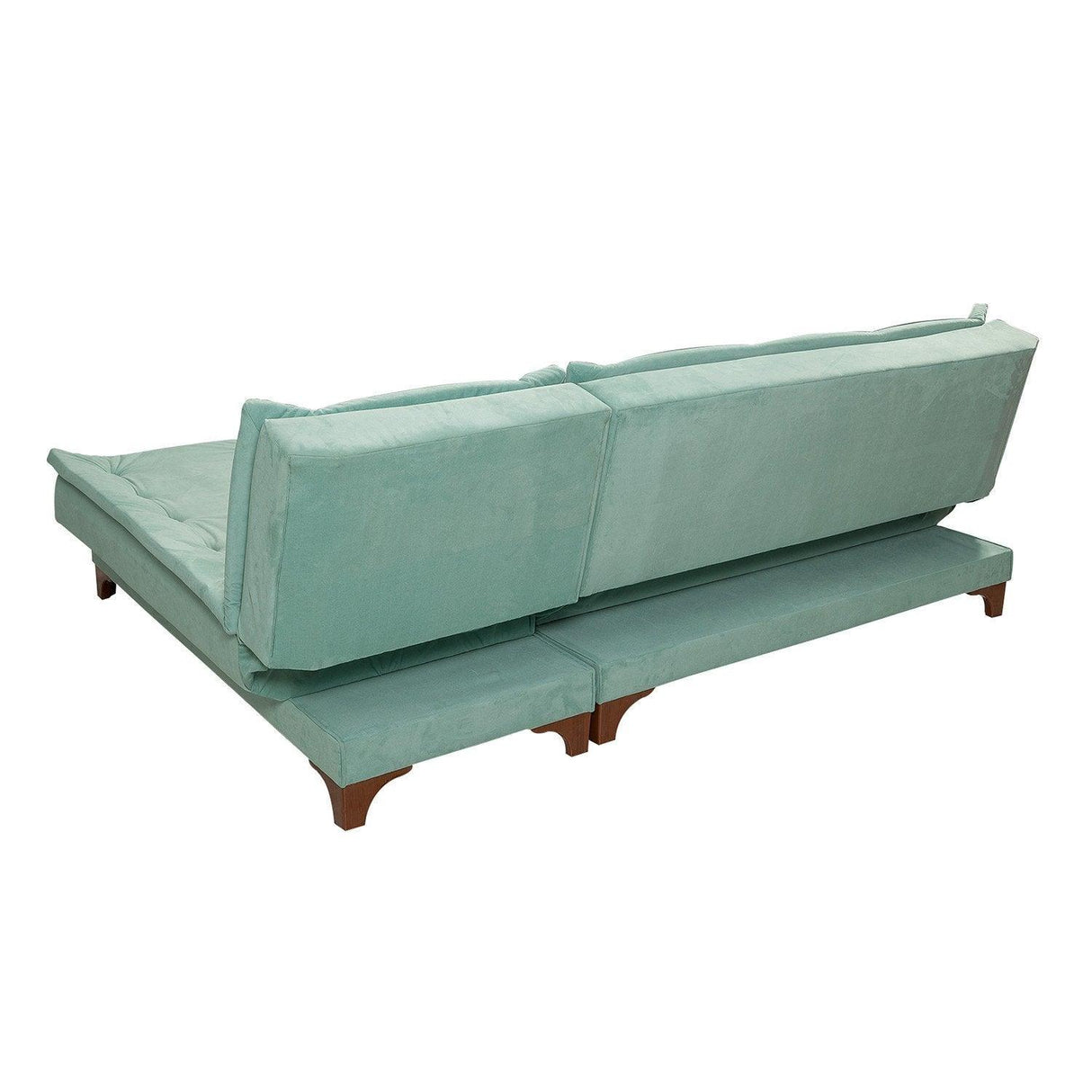 Canapea extensibilă de colț Kelebek Dreapta, Diverse culori, 225x160x86 cm - Verde marin | SKU: 867UNQ1416 | Canapea extensibilă de colț Kelebek Dreapta, 225x160x86 cm, varianta Verde marin, produs pentru amenajarea locuinței, disponibil online în România la CasaMob