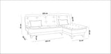 Canapea extensibilă de colț Kelebek Dreapta, Diverse culori, 225x160x86 cm - Verde marin | SKU: 867UNQ1416 | Canapea extensibilă de colț Kelebek Dreapta, 225x160x86 cm, varianta Verde marin, produs pentru amenajarea locuinței, disponibil online în România la CasaMob
