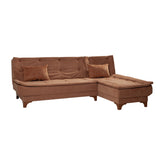Canapea extensibilă de colț Kelebek Dreapta, Diverse culori, 225x160x86 cm - Maro | SKU: 867UNQ1418 | Canapea extensibilă de colț Kelebek Dreapta, 225x160x86 cm, varianta Maro, produs pentru amenajarea locuinței, disponibil online în România la CasaMob