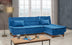 Albastru închis | SKU: 867UNQ1419 | Canapea extensibilă de colț Kelebek Dreapta, 225x160x86 cm, varianta Albastru închis, produs pentru amenajarea locuinței, disponibil online în România la CasaMob