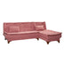 Roz | SKU: 867UNQ1420 | Canapea extensibilă de colț Kelebek Dreapta, 225x160x86 cm, varianta Roz, produs pentru amenajarea locuinței, disponibil online în România la CasaMob