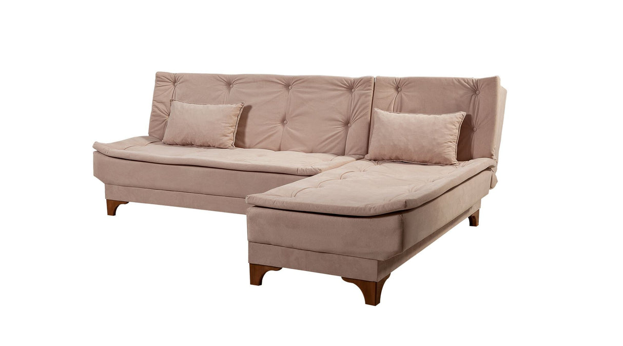 Canapea extensibilă de colț Kelebek Dreapta, Diverse culori, 225x160x86 cm - Rock | SKU: 867UNQ1421 | Canapea extensibilă de colț Kelebek Dreapta, 225x160x86 cm, varianta Rock, produs pentru amenajarea locuinței, disponibil online în România la CasaMob