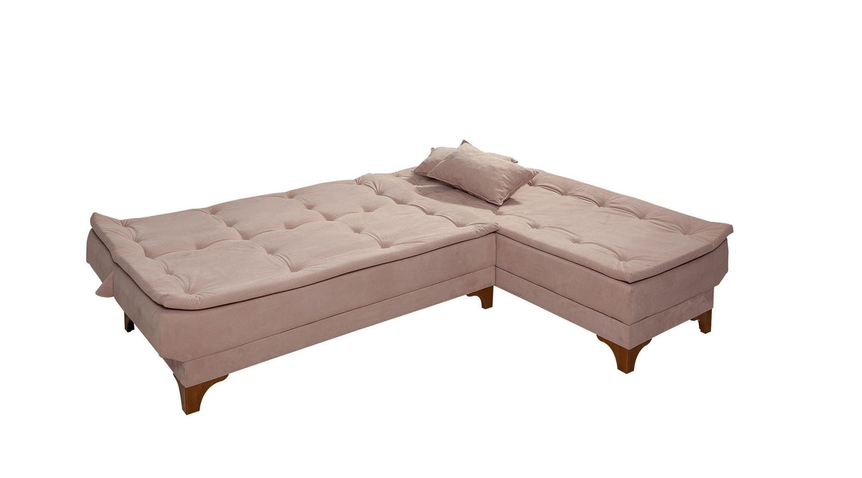 Canapea extensibilă de colț Kelebek Dreapta, Diverse culori, 225x160x86 cm - Rock | SKU: 867UNQ1421 | Canapea extensibilă de colț Kelebek Dreapta, 225x160x86 cm, varianta Rock, produs pentru amenajarea locuinței, disponibil online în România la CasaMob