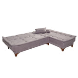 Canapea extensibilă de colț Kelebek Dreapta, Diverse culori, 225x160x86 cm - Verde | SKU: 867UNQ1422 | Canapea extensibilă de colț Kelebek Dreapta, 225x160x86 cm, varianta Verde, produs pentru amenajarea locuinței, disponibil online în România la CasaMob