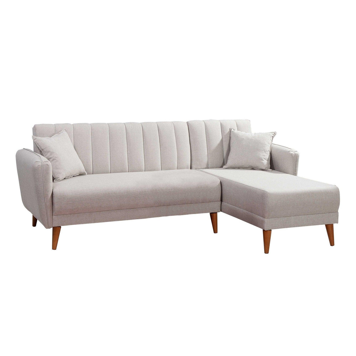 Canapea extensibilă Tetra, Colț, Dreapta, Diverse culori, 225x150x85 cm - Bej | SKU: 867UNQ1430 | Canapea extensibilă Tetra, Colț, Dreapta, 225x150x85 cm, varianta Bej, produs pentru amenajarea locuinței, disponibil online în România la CasaMob