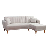 Canapea extensibilă Tetra, Colț, Dreapta, Diverse culori, 225x150x85 cm - Bej | SKU: 867UNQ1430 | Canapea extensibilă Tetra, Colț, Dreapta, 225x150x85 cm, varianta Bej, produs pentru amenajarea locuinței, disponibil online în România la CasaMob