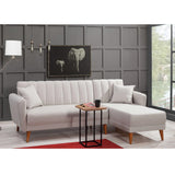Canapea extensibilă Tetra, Colț, Dreapta, Diverse culori, 225x150x85 cm - Bej | SKU: 867UNQ1430 | Canapea extensibilă Tetra, Colț, Dreapta, 225x150x85 cm, varianta Bej, produs pentru amenajarea locuinței, disponibil online în România la CasaMob